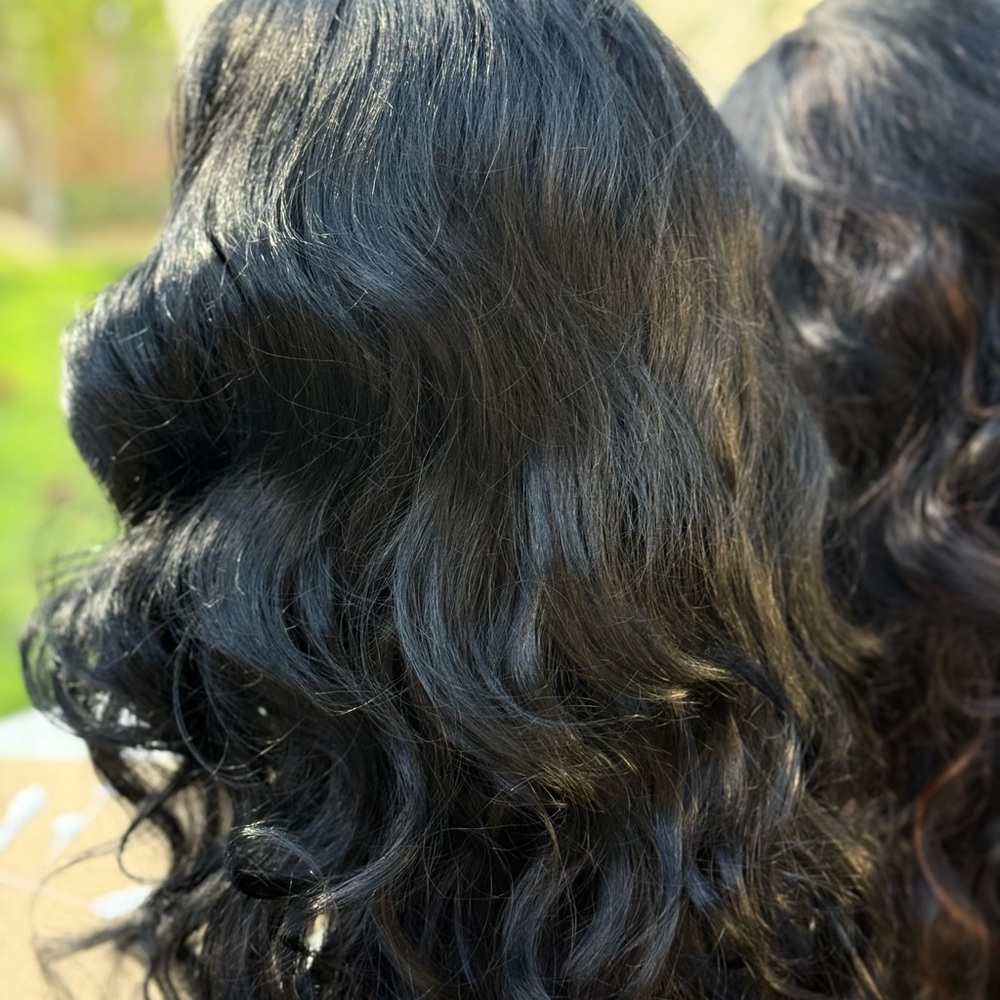 Women's Wig Lot- Long Dark Natural Wave & Curly Styles - Picture 6 of 14